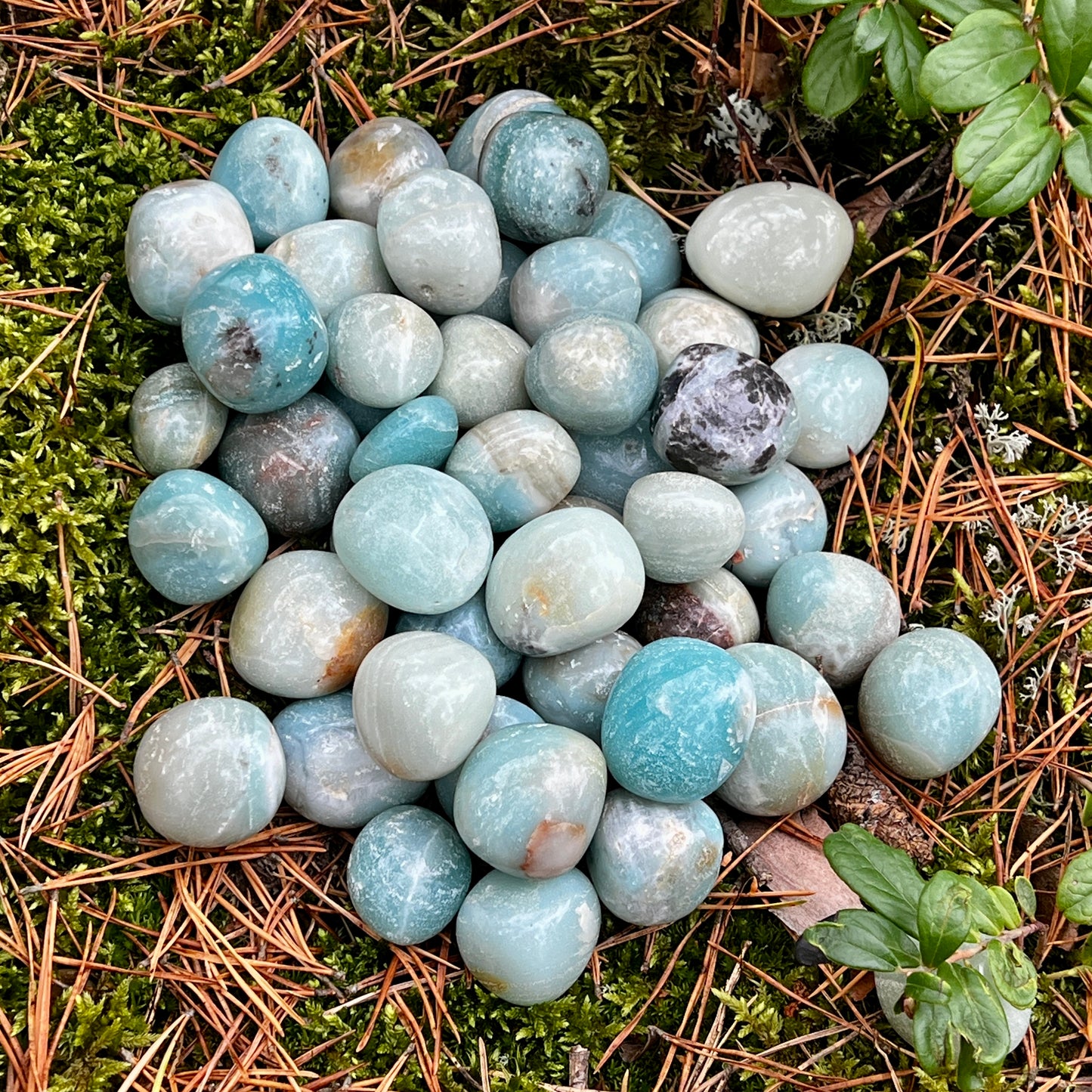 Amazonite, tumbled