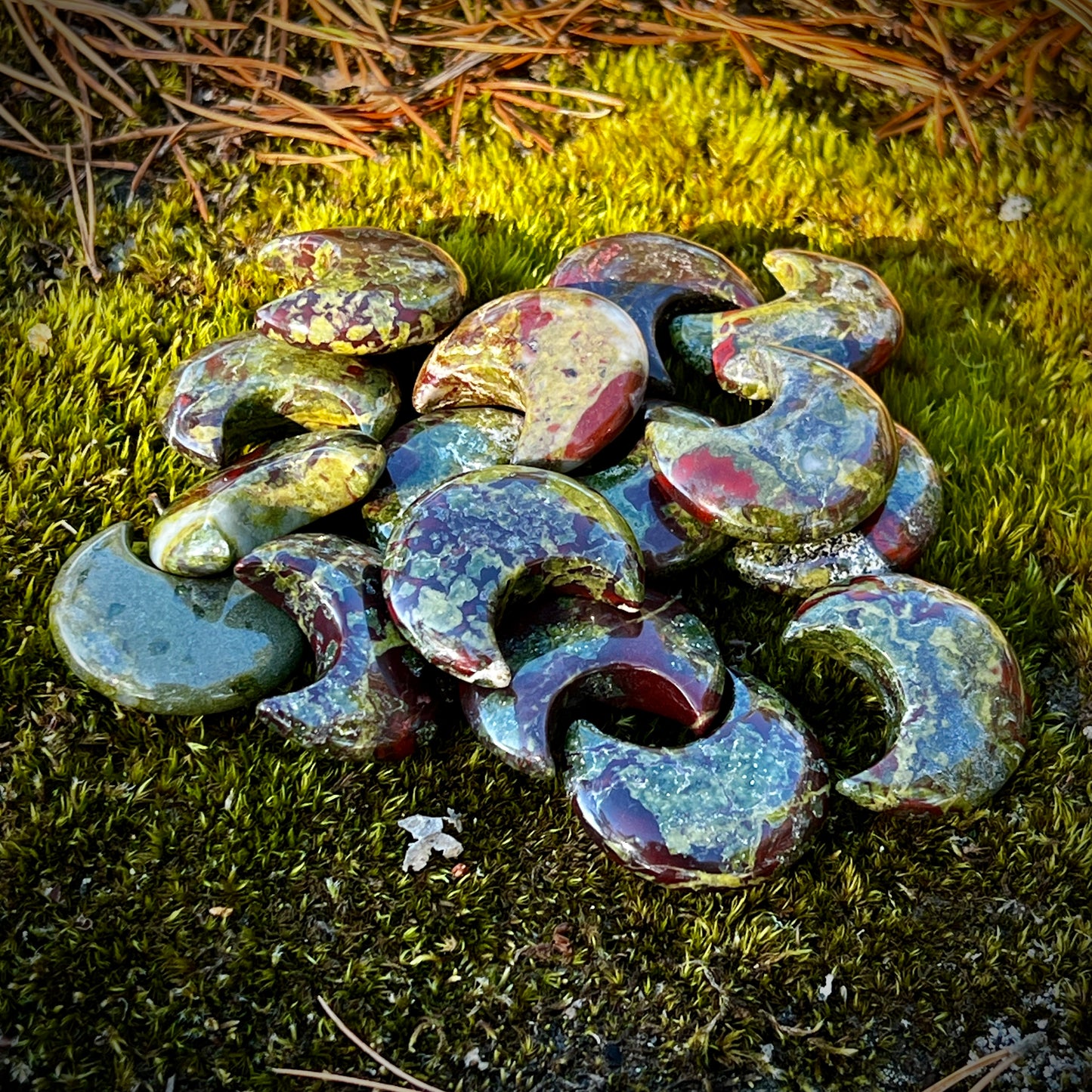 Dragonstone, moon, cut stone