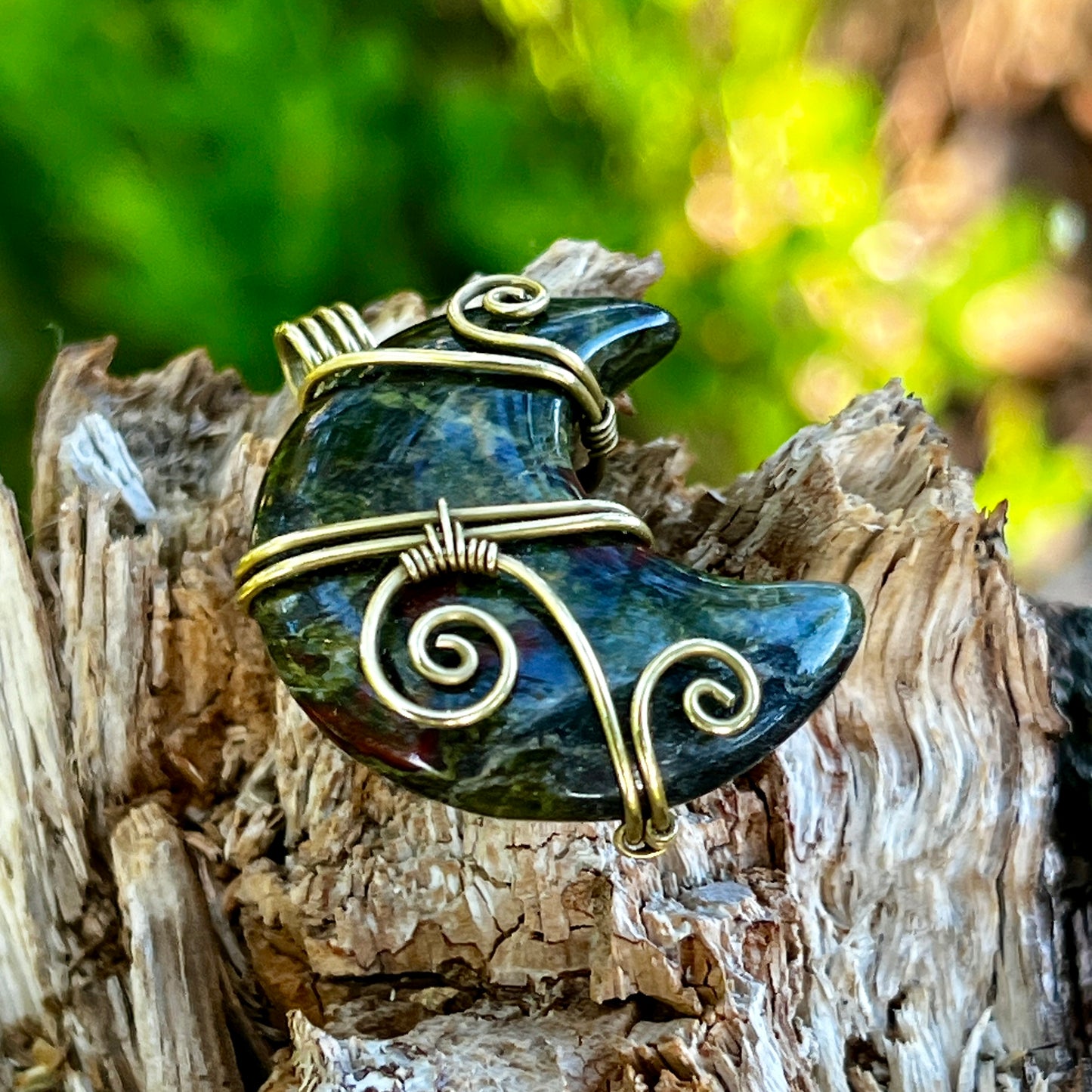 Dragon stone, handmade pendant, necklace