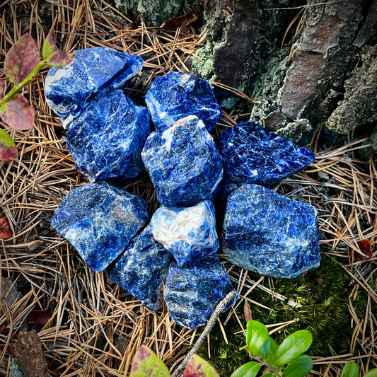 Sodalite, raw crystal