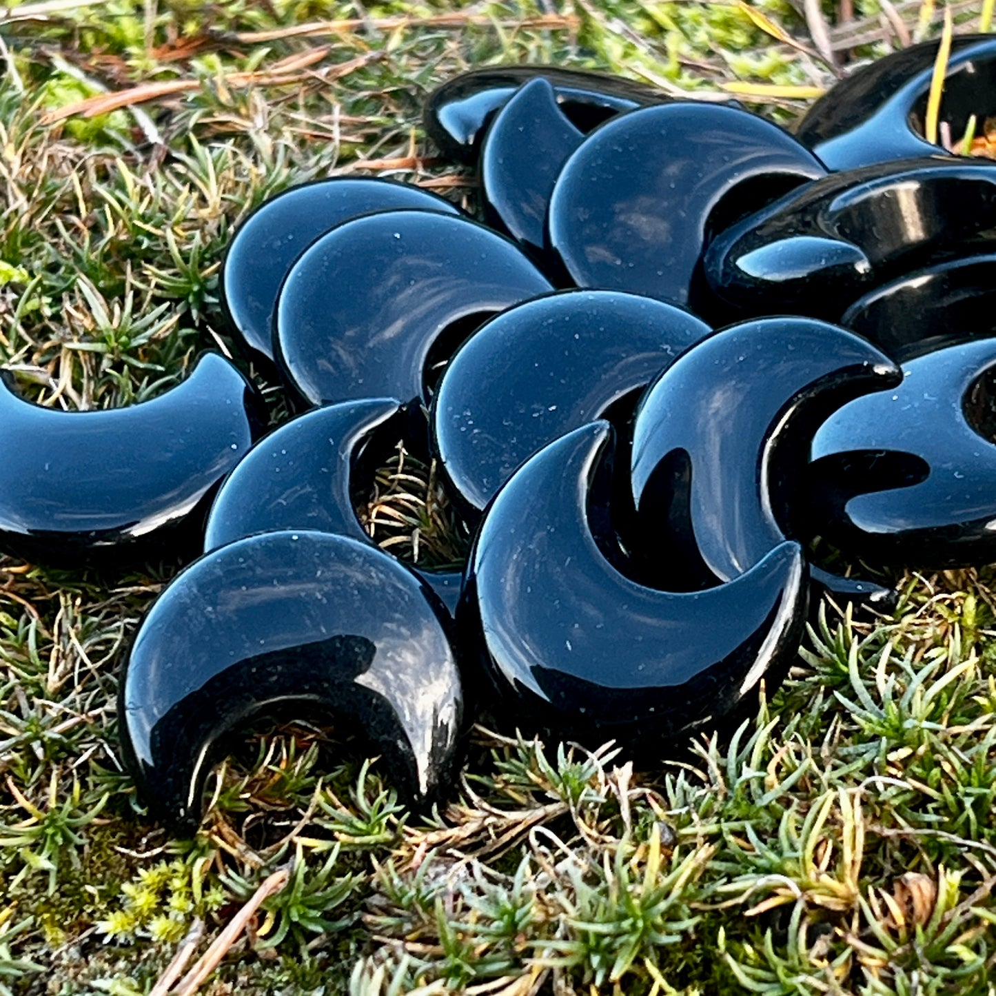 Svart obsidian måne