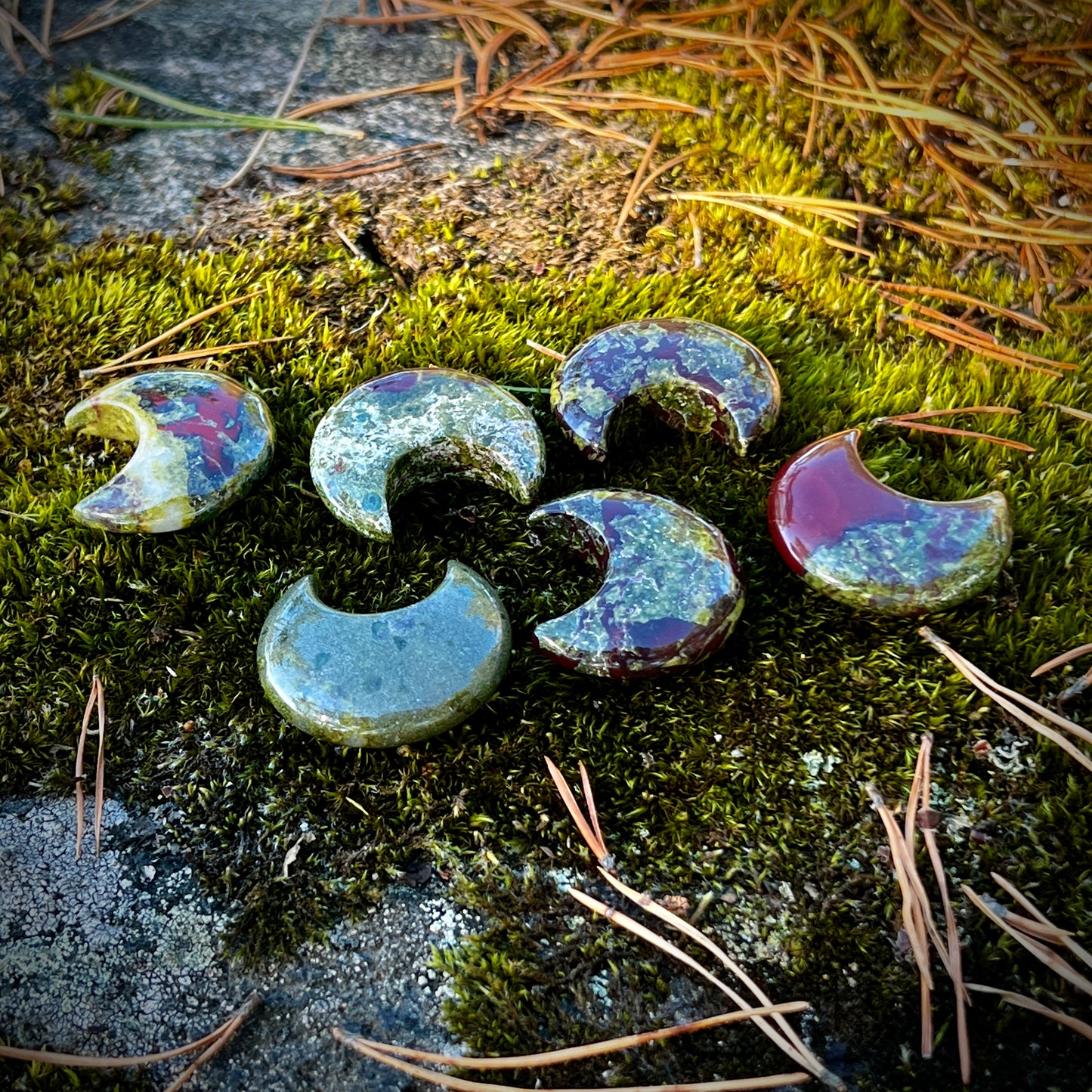 Dragonstone, moon, cut stone